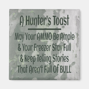 Aimant Hunter's Toast Funny Green Camouflage