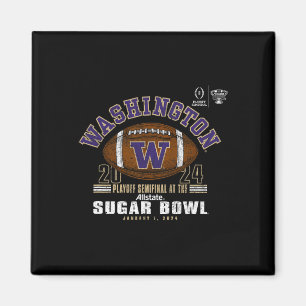 Aimant Huskies Sugar Bowl 2024 Cfp Football Vintage Logo