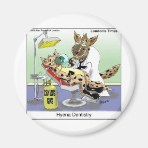 Aimant Hyène Dentisterie Cadeaux Drôles, T-shirts & Objet