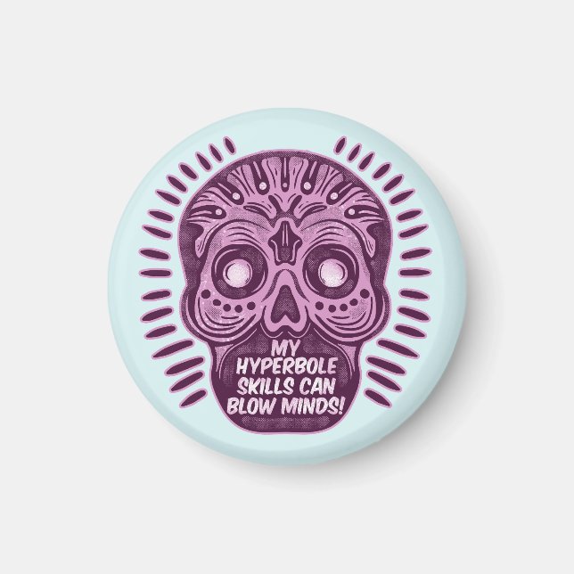 Aimant Hyperbole Funny ANGLAIS LANGUE (Devant)