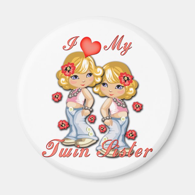 Aimant I (Coeur) ma soeur jumelle (Devant)