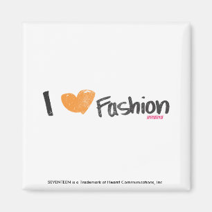 Aimant I Coeur mode orange