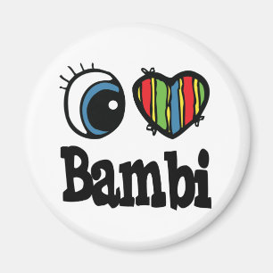 Aimant I Heart (Amour) Bambi