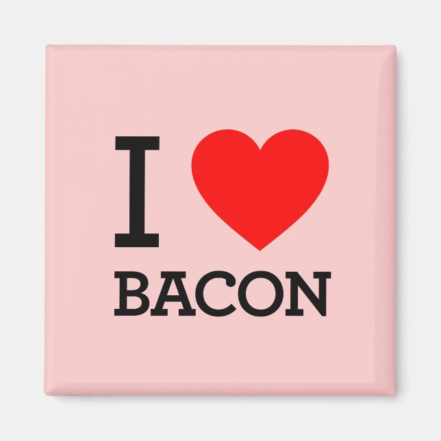 Aimant I Heart bacon (Devant)