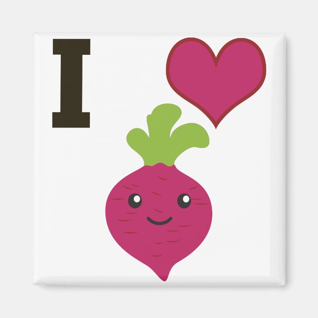 Aimant I Heart Beets (Devant)