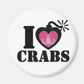 Aimant I Heart Crabs