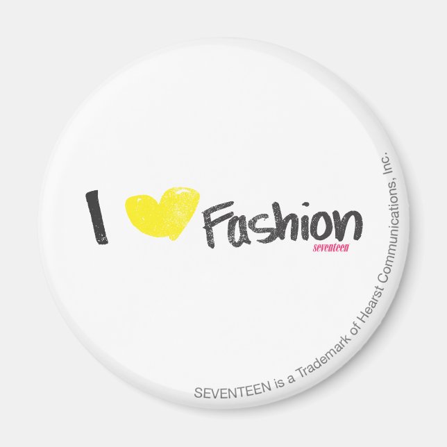 Aimant I Heart Fashion Rose (Devant)