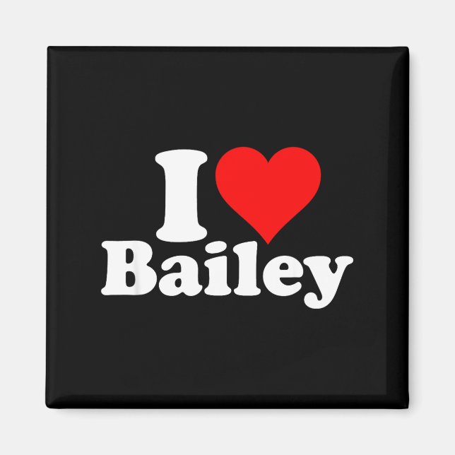 Aimant I Heart Love Bailey  (Devant)