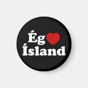 Aimant I Heart (Love) Islande [Ég Elska Ísland] Islandais