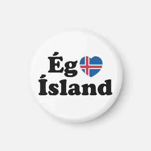 Aimant I Heart (Love) Islande [Ég Elska Ísland] Islandais