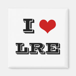 Aimant I Heart LRE lac au bord de la rivière des États ai