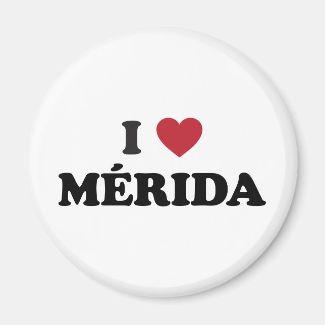 Aimant I Heart Mérida Mexique (Devant)