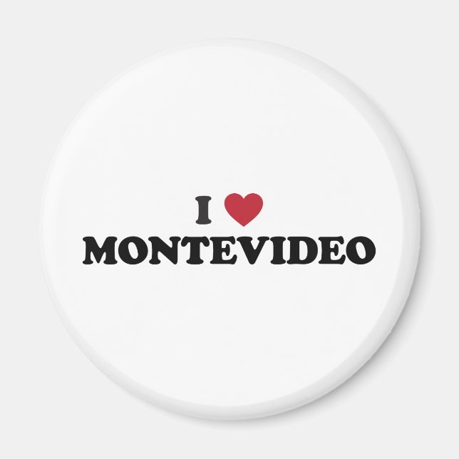 Aimant I Heart Montevideo Uruguay (Devant)