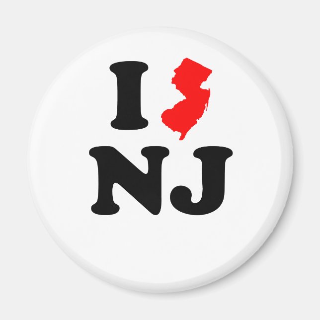 Aimant I Heart NJ (Devant)