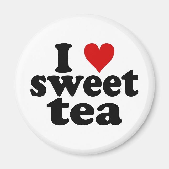 Aimant I Heart Sweet Tea (Devant)
