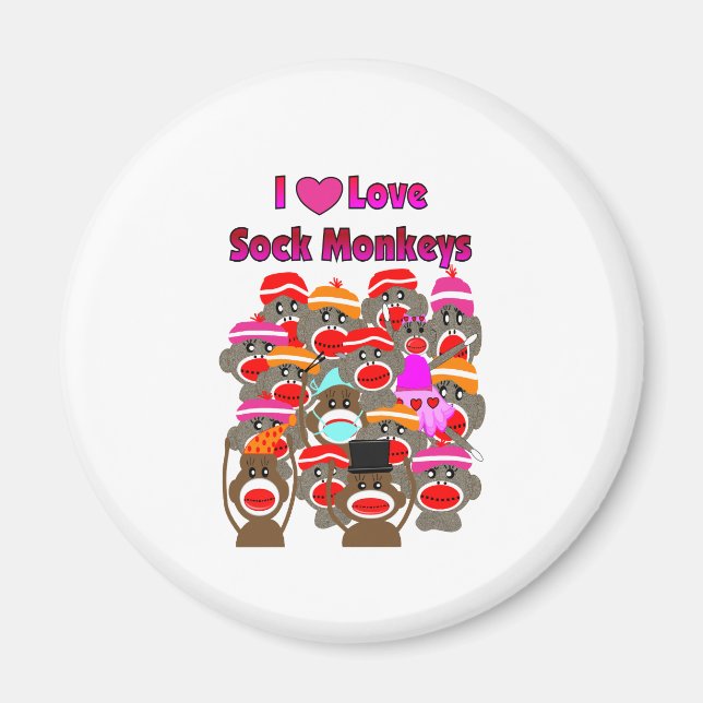 Aimant "I LOCK MONKEYS" Cadeaux (Devant)