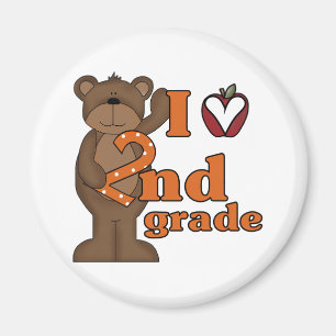 Aimant I Love 2nd Grade