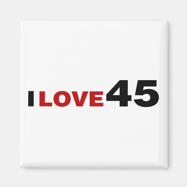 Aimant I Love 45 (Devant)