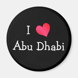 Aimant I Love Abu Dhabi