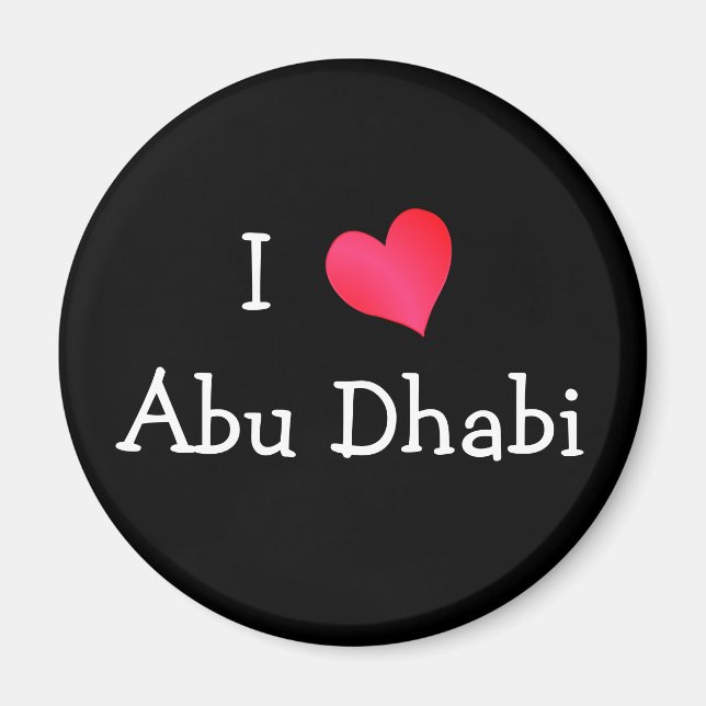 Aimant I Love Abu Dhabi (Devant)