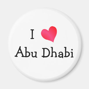 Aimant I Love Abu Dhabi