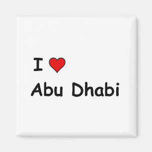 Aimant I Love Abu Dhabi