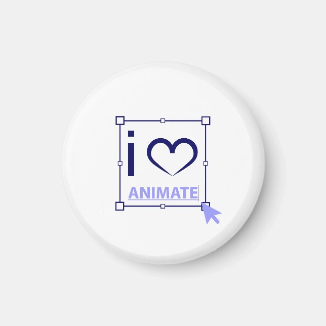 Aimant I Love Animate (Devant)