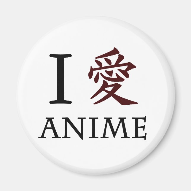 Aimant I Love Anime (Devant)