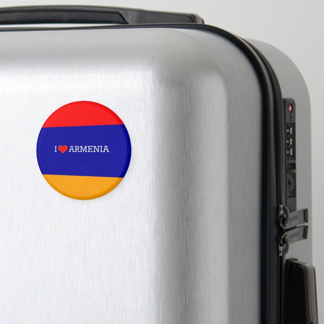 Aimant I Love Armenia, flag of Armenia (In Situ (Bagages))
