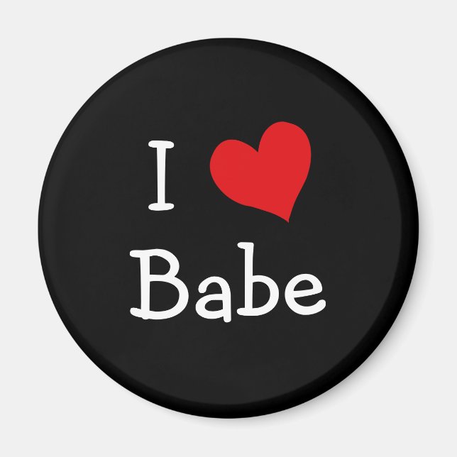 Aimant I Love Babe (Devant)
