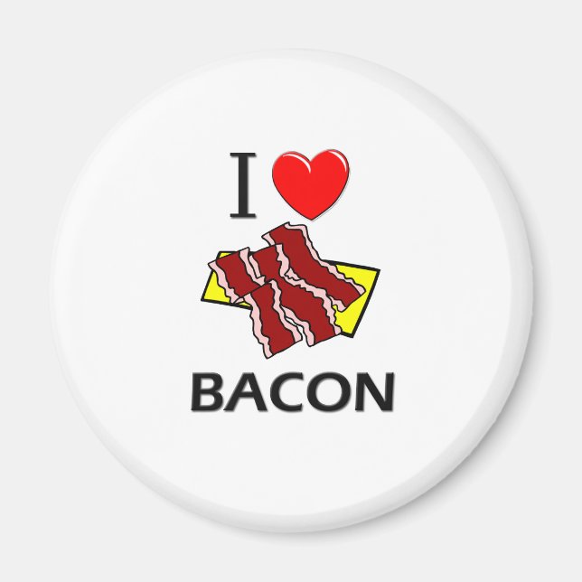 Aimant I Love Bacon (Devant)