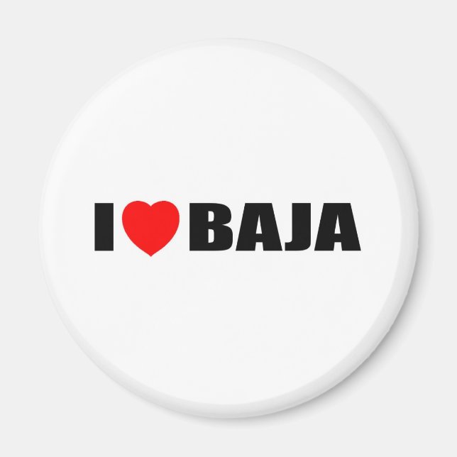 Aimant I Love Baja (Devant)