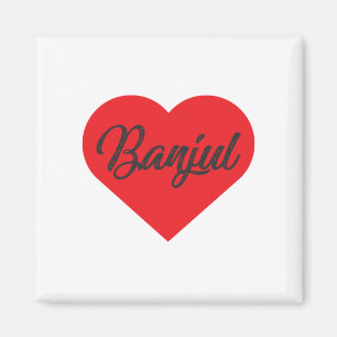 Aimant I Love Banjul - La Gambie