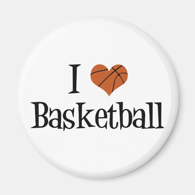 Aimant I Love Basketball (Devant)