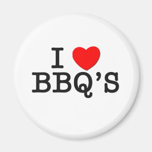 Aimant I Love BBQ'S ( nourriture )