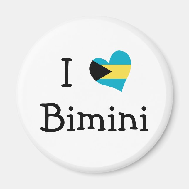 Aimant I Love Bimini (Devant)