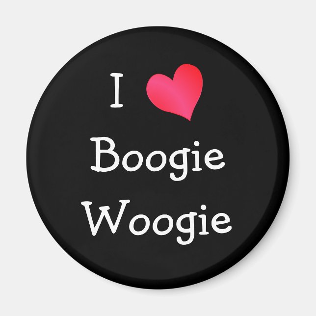 Aimant I Love Boogie Woogie (Devant)