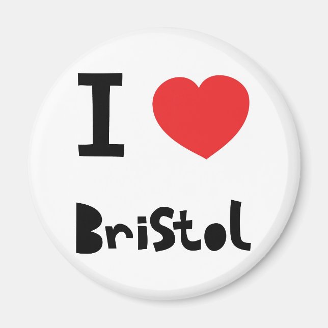Aimant I love Bristol (Devant)