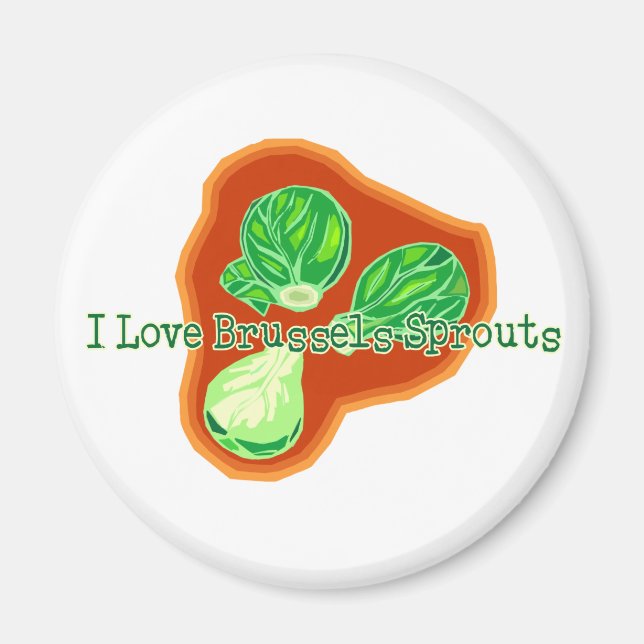Aimant I Love Brussels Sprouts (Devant)