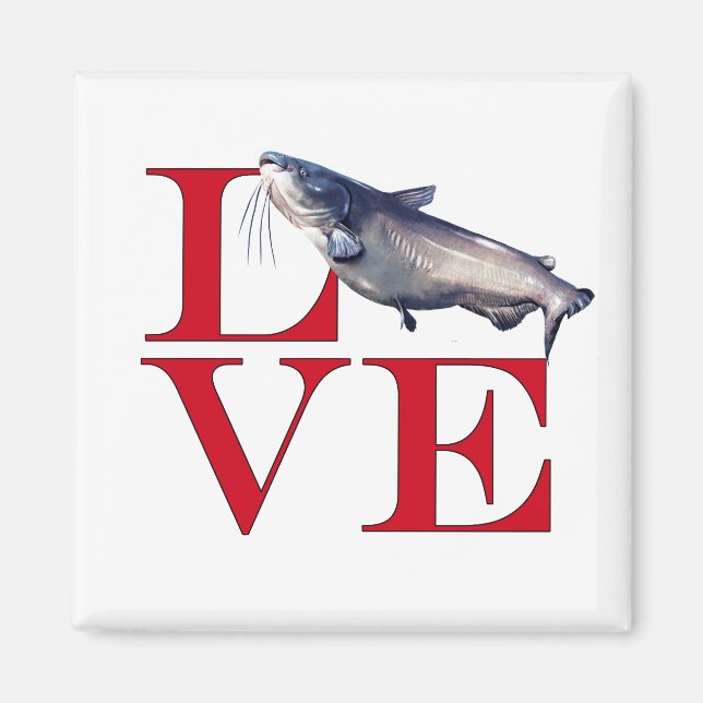 Aimant I Love Catfish (Devant)