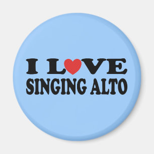 Aimant I Love Chant Alto Music Cadeau