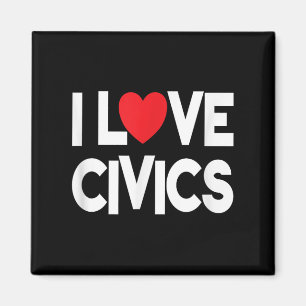 Aimant I Love Civics Citation Enseignant Et Étudiant