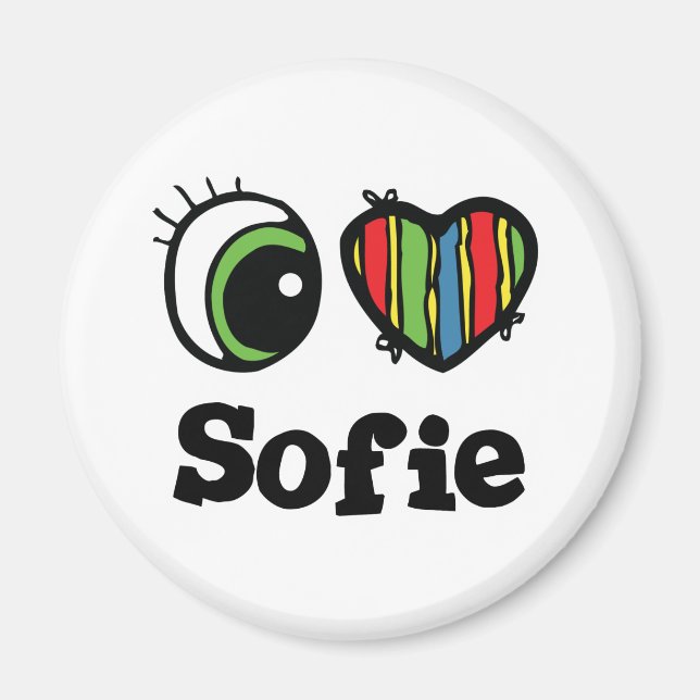 Aimant I Love (Coeur) Sofie (Devant)