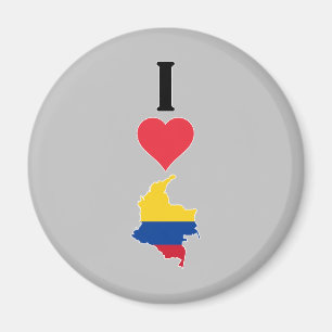 Aimant I Love Colombia Vertical I Heart Country Carte du 