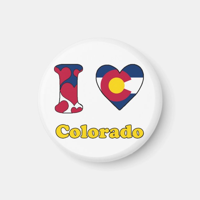 Aimant I love Colorado (Devant)