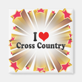 Aimant I Love Cross Country