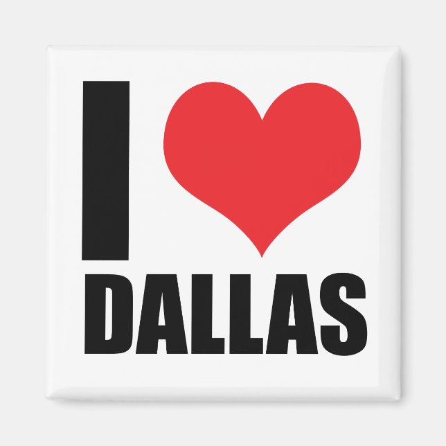 Aimant I love Dallas (Devant)