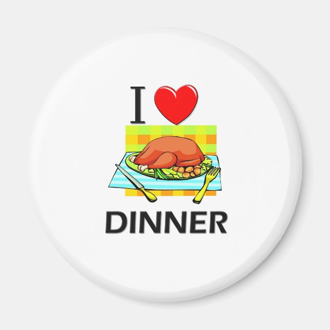 Aimant I Love Dinner (Devant)