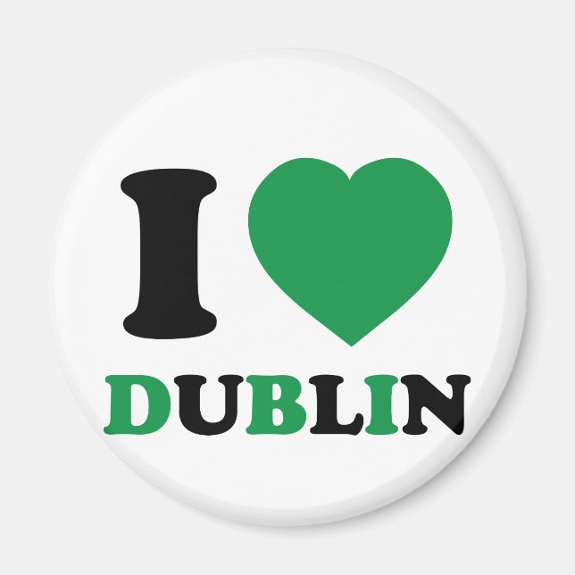 Aimant I Love Dublin (Devant)