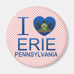 Aimant I Love Erie, PA